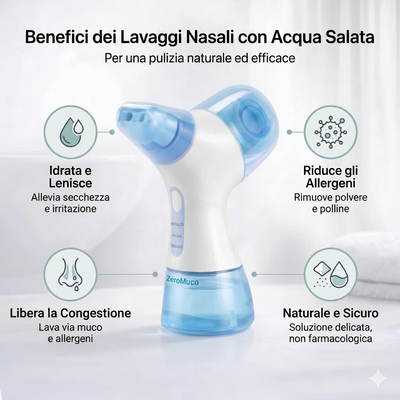 Irrigatore Nasale Elettrico — ZeroMuco