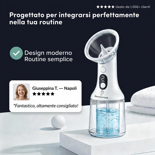 Irrigatore elettrico per la pulizia delle orecchie - ZeroCerume™