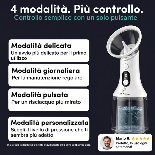 Irrigatore elettrico per la pulizia delle orecchie - ZeroCerume™