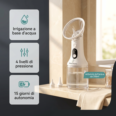 Irrigatore elettrico per la pulizia delle orecchie - ZeroCerume™